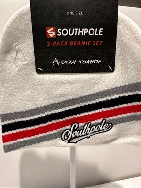 NWT South Pole (2) Set Stay Toast Men’s Beanies.